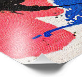 Maximalist Picasso Inspired Geometric Painting フォトプリント (角)