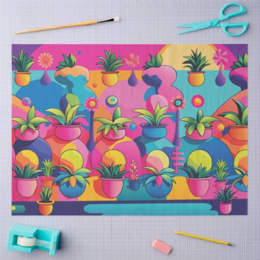 Maximalist Potted Plants 薄葉紙 (クラフト)