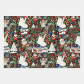 Maximalist Retro Christmas Collage ラッピングペーパーシート (正面)