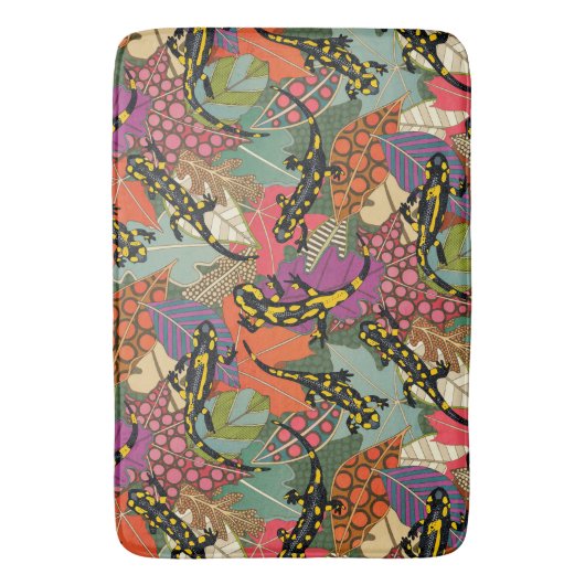 maximalist salamander forest バスマット (正面縦)