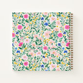 Maximalist Wildflower Floral Square ノートブック (裏面)