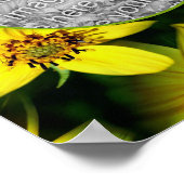 Maximillian Sunflower Frame自分の写真を追加 ポスター (角)