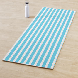 Maximum Blue Vertical Stripped Yoga Mat ヨガマット