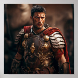 Maximus as Retiarius Gladiator Poster - Roman Gene ポスター