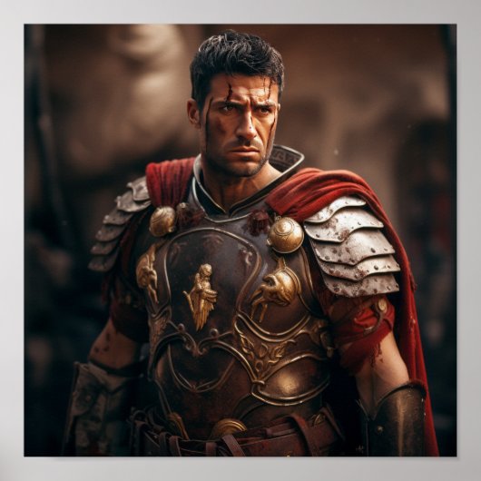 Maximus as Retiarius Gladiator Poster - Roman Gene ポスター (正面)