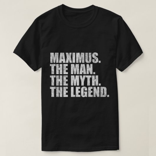 MaximusMaximus名与えMaximus名 Tシャツ (デザイン正面)