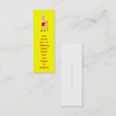 Maxineに似たブックマーク スキニー名刺 (正面/裏面)