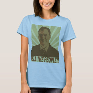 MaxKeiserは"告げます人々を!!" ZazzleのTシャツ Tシャツ