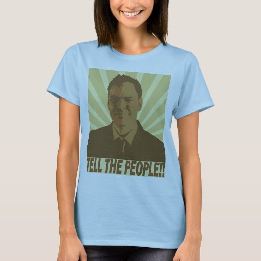 MaxKeiserは"告げます人々を!!" ZazzleのTシャツ Tシャツ (正面)