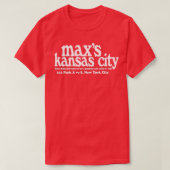 Maxs Kansas City NYC  Tシャツ (デザイン正面)