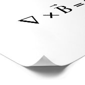 Maxwells方程式 – 差分型枠 ポスター (角)