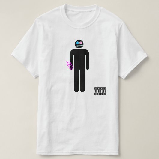 Maxx Hemstockのロゴの円ガラス Tシャツ (デザイン正面)
