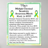 Mayは複数の化学感受性認識度 ポスター (正面)