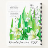 May誕生日リリー・オブ・ザ・バレー・感謝ジャーナル ノートブック (裏面)