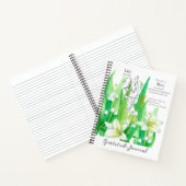 May誕生日リリー・オブ・ザ・バレー・感謝ジャーナル ノートブック (内部)