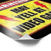 May 警告 Yell at Video Games フォトプリント (角)