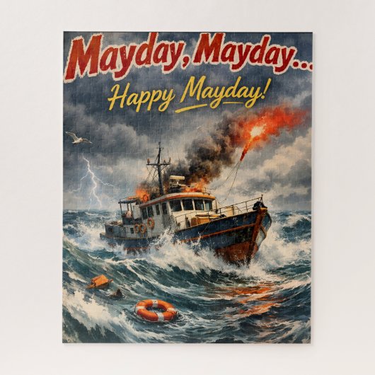 May a happy Mayday jigsaw puzzle nautical storm an ジグソーパズル (縦)