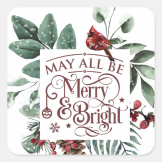 May All メリー Be & Bright スクエアシール