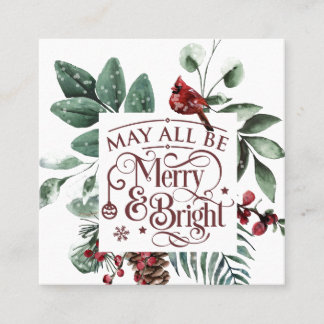 May All メリー Be & Bright スクエア名刺