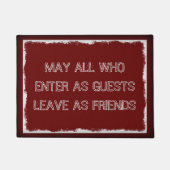 May All who as Guests 離れ as Friends ドアマット (正面)