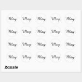 May Amazone White Sticker by Janz ラウンドシール (シート)