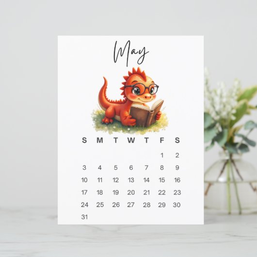 May Baby Dragon Sweet Fantasy Monthly Calendar (スタンド正面)