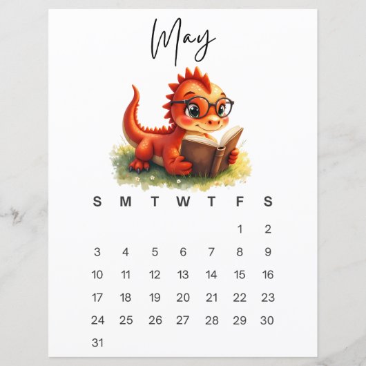 May Baby Dragon Sweet Fantasy Monthly Calendar (正面)