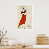 May Belfort Parisian Nightclubs Black Cat 1890s ポスター (キッチン)