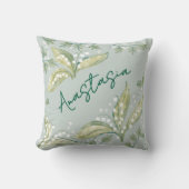 May Birth Month Daffodil Personalized クッション (正面)