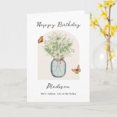 May Birth Month Flower Birthday カード (黄色い花)