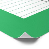 May Birthstone Emerald 18x24アートワークのポスター ポスター (角)