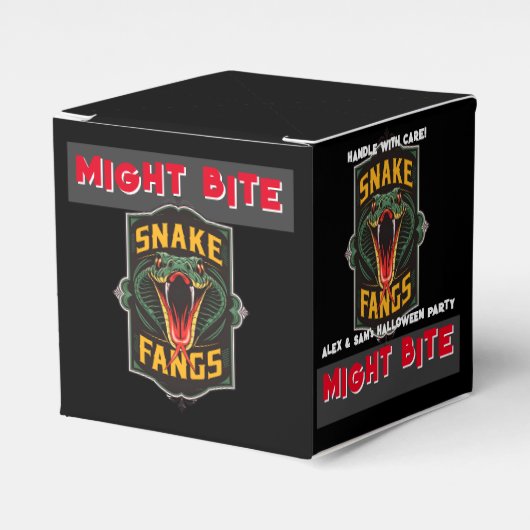 MAY BITEスネークファンハローウィンパーティ不気味飴 フェイバーボックス (正面サイド)