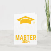 May Call Me Master 2024 Masters Degree Graduation カード (正面)