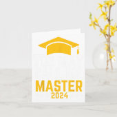 May Call Me Master 2024 Masters Degree Graduation カード (黄色い花)