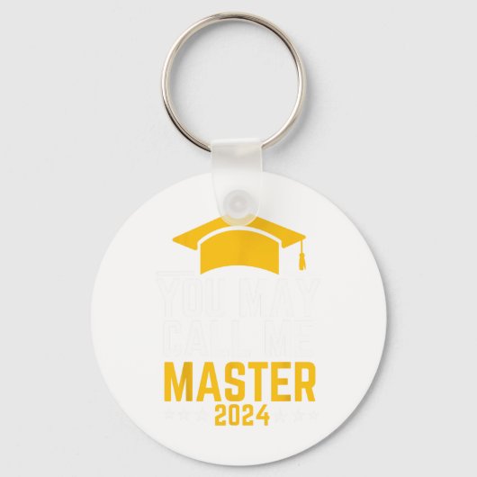 May Call Me Master 2024 Masters Degree Graduation キーホルダー (正面)