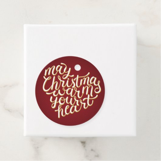 May Christmasはあなたのハートタイポグラフィ文字 フェイバータグ (インサイチュ)