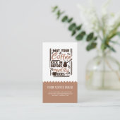 May coffee kick in business card 名刺 (スタンド正面)