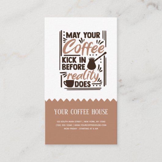 May coffee kick in business card 名刺 (正面)
