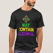 May Contain Alcohol Mardi Gras 2023 Tシャツ (正面)