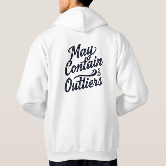 May Contain Outliers Data Hoodie - Light パーカ (裏面)
