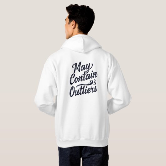 May Contain Outliers Data Hoodie - Light パーカ (裏面フル)