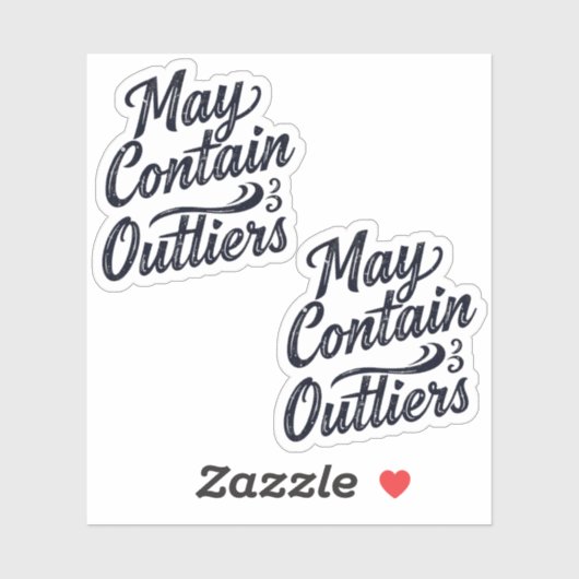May Contain Outliers Data Vinyl Sticker シール (シート)