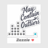 May Contain Outliers Data Vinyl Sticker (w/ Chart) シール (シート)