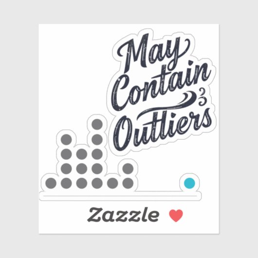 May Contain Outliers Data Vinyl Sticker (w/ Chart) シール (シート)