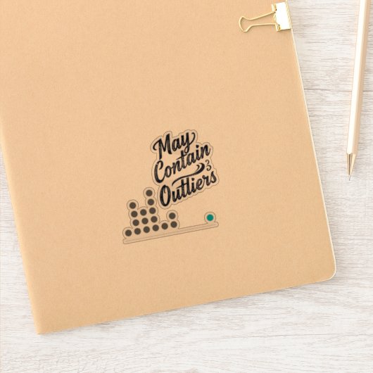 May Contain Outliers Data Vinyl Sticker (w/ Chart) シール (ノートブック)