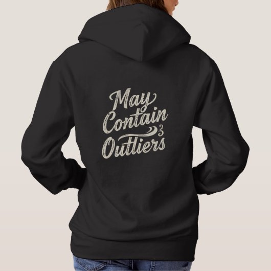 May Contain Outliers Data Women's Hoodie - Dark パーカ (裏面)