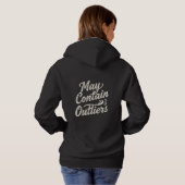 May Contain Outliers Data Women's Hoodie - Dark パーカ (裏面フル)