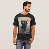 May Dreamwalk – ポピー畑の巨大な猫 Tシャツ (正面フル)