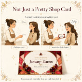 May Emerald Birthstone Shop Card 名刺