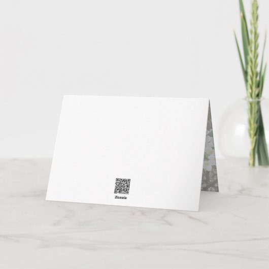 May Flowers Pink Blessings Greeting Card カード (裏面)